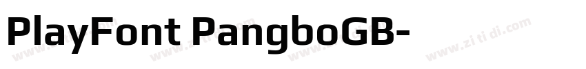 PlayFont PangboGB字体转换